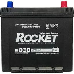 Автомобільний акумулятор Rocket 60Ah ASIA Ев -/+ 520CCA SMF 65D23L