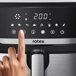 Аерофритюрниця Rotex ROM970-XXL Up&DownFry електрична 7.5л Срібляста 2000Вт - мініатюра 9