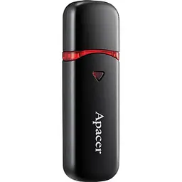 USB флеш накопичувач Apacer 32GB AH333 black USB 2.0 (AP32GAH333B-1) - мініатюра 3