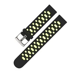 Спортивний ремінець Primo Perfor Classic для годинника Xiaomi Huami Amazfit Bip/Amazfit GTS Black Green - мініатюра 4