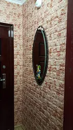 Самоклейка декоративна 3D панель 3D Loft під цеглу червоний мармур 700x770x5мм - мініатюра 3