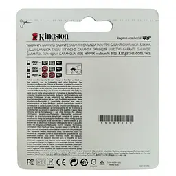 Карта пам'яті із SD адаптером 16GB Kingston MicroSD Class 10 - мініатюра 2