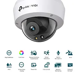 IP-Камера VIGI C240-2.8, PoE, 4Мп, 2,8 мм, H265+, IP66, Turret, кольорове нічне бачення, вну TP-Link teh0016002 - мініатюра 3