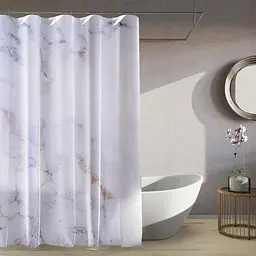 Тканинна шторка для ванної кімнати TIANA KRAINE Marble Rose, без кілець. Розмір 200х180