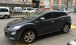 Дефлектори вікон вітровики для Mazda CX-7 2006- Хром молдинг - мініатюра 3