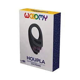 Ерекційне віброкільце Wooomy Houpla 10 режимів вібрації діаметр 3 см - мініатюра 3