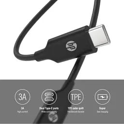 Дата кабель USB-C to USB-C 2.0m USB 3.1 PD 3A 60W HP (HP_DHC-TC107-2M) - мініатюра 4