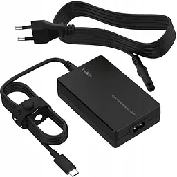 Зарядний пристрій BELKIN 100Вт USB-С GAN PD PPS, кабель USB-C 2м, чорний OEM (INC016VFBK) - мініатюра 3