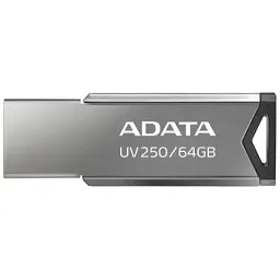USB флеш накопичувач ADATA 64GB AUV 250 Black USB 2.0 (AUV250-64G-RBK) - мініатюра 3