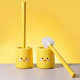 Йоршик для унітазу із пластику з м'якою щетиною Yellow Duck, Kitchen Master Жовтий 87616 - мініатюра 3