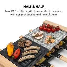 Гриль раклет Klarstein Chateaubriand Nuovo Raclette 1200W (10032729) - мініатюра 2