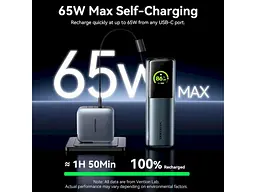 Зовнішній акумулятор (Power Bank) Vention 20000mAh 165W Gray (FKFH0) - мініатюра 6
