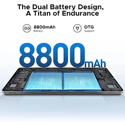 Планшет Doogee T36 12" 90Hz FHD+ /8GB/256GB/ T620 /8800mAh/ 13+8Мп / LTE / Blue - мініатюра 4