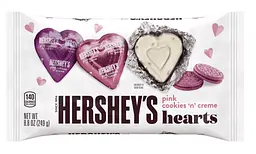 Шоколадні цукерки Hershey's Valentine's Day Pink Cookies'n Crème Hearts Candy 249г