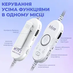 Ігрова гарнітура Fifine H16 7.1 RGB White (H16W) - мініатюра 8