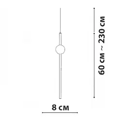 Підвісний світильник Friendlylight Wand PD B FL3070 - мініатюра 6