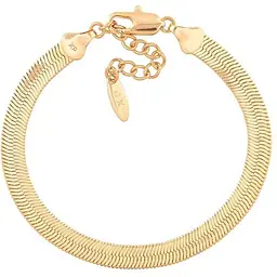 Браслет XUPING Позолота 18K "Ланцюжок Снейк" з дод. ланцюжком 18.5-22см х 6мм (335278)