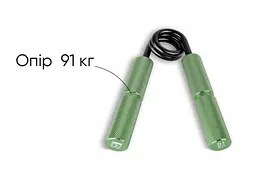Кистьовий еспандер EasyFit Hand Grip PRO 91 кг зелений (200 lb) - мініатюра 4