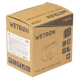 Реле тиску 1.5кВт 1.4-2.8 бар прямоуг (гайка) WETRON (779730) - мініатюра 5