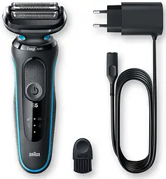 Електробритва чоловіча Braun Series 5 51-B1000s Black/blue UA - мініатюра 2