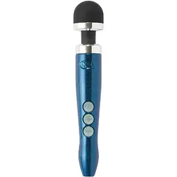 Вібромасажер Doxy Die Cast 3R Blue Flame металевий корпус перезаряджається