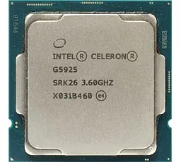 Процесор Intel Celeron G5925 (BX80701G5925) (Socket 1200, 2T, 3.6 ГГц, Box)