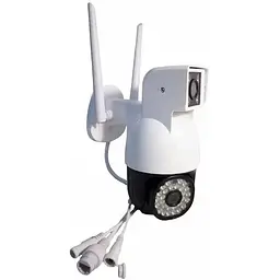 Камера відеоспостереження вулична Dual No Brand Camera P12 WI-FI IP V380PRO 8760 White - мініатюра 2