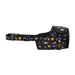 Намордник для собак WAUDOG Nylon, малюнок "NASA", пластиковий фастекс, розмір №2, О 19-26 см - мініатюра 2