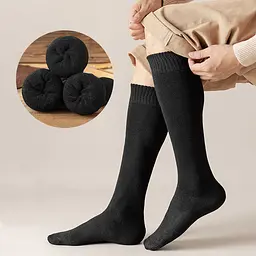 Гольфи чоловічі утеплені чорні One Size 3641 - мініатюра 2