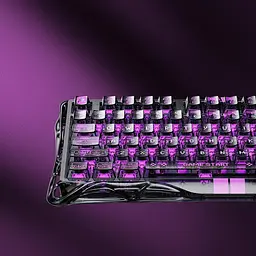 Клавіатура GravaStar Mercury K1 Lite 80keys BSUN Grey BT/WL/USB Transparent Black (GSV75LITE_XTAL_BLK) - мініатюра 11