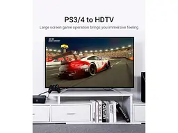 Кабель Vention HDMI Right Angle Cable 270 Degree HDMI v2.0 3m Black (AAQBI) - мініатюра 5