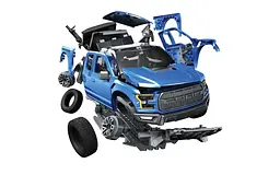 Конструктор Airfix джип QUICKBUILD Ford F-150 Raptor синій J6037 - мініатюра 2