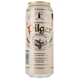 Пиво Paderborner Pilger, cветлое, 5%, ж/б, 0,5 л (737942)