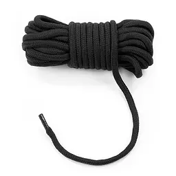 Мотузка - Fetish Bondage Rope Black, 10 м - мініатюра 3