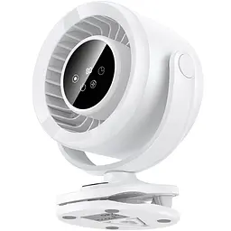 Портативний вентилятор Hoco HX608 handheld folding fan 3600 mAh White - мініатюра 3