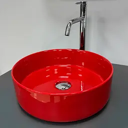 Умивальник VBI Prato накладний 36x36 см red glossy VBI-011416