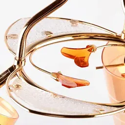 Люстра стельова Brille класична E14 40W G (LK-355C/3) - мініатюра 3
