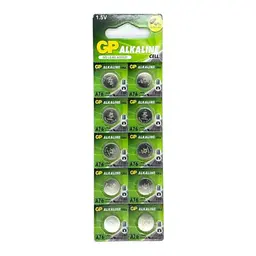 Батарейка GP A76/LR44/AG13 Alkaline (10шт) - мініатюра 2