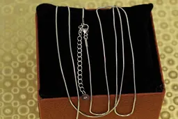 Цепь Xuping Jewelry жгут 45+5 см 1 мм серебристая