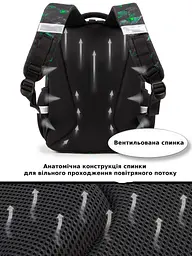 Ортопедичний шкільний рюкзак для хлопчика з Майнкрафт School Standard 38х30х18 см в 1 клас (170-84) - мініатюра 6