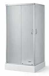 Душовий бокс Grace 90x90x195 см квадратний скло матове профіль хром SLD-2102, Хром, матовий, хром - мініатюра 2