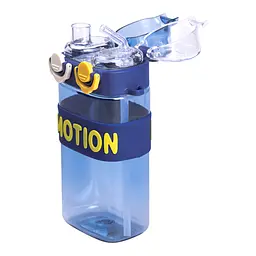 Пляшка для води MOTION 550 мл з подвійним відкриванням, синий Yiwu HP-14-49BL - мініатюра 2
