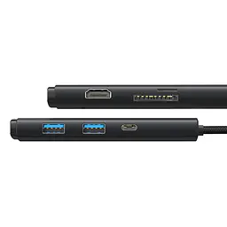 Док-станція мульти - хаб-адаптер Baseus Lite Series 6-Port Usb-C WKQX050101 - мініатюра 4