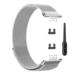 Міланський магнітний ремінець Primolux для смарт-годинника Huawei Watch Fit (TIA-B09) Silver - мініатюра 4