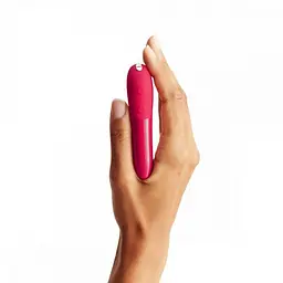 Лубрикант We-Vibe Tango X + 50 мл - потужний міні-вібратор, 10х2.3 см, рожевий - мініатюра 6