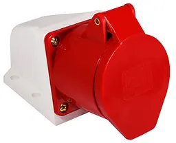 Розетка стаціонарна 32А P5 IP44 3P+N+PE ГС АСКО-УКРЕМ (A0080040006) - мініатюра 2