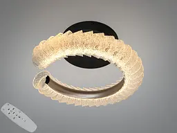 Сучасний LED світильник Diasha 2509/400CG у кольорі шампань з пультом і димером - мініатюра 2