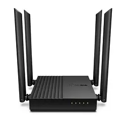 Роутер TP-LINK Archer C64, Black, Wi-Fi 802.11 ac, до 1167 Mb/s, 2.4/5GHz, 4 LAN 10/100/1000 Mb/s, RJ45 10/100/1000Mb/s, 4 зовнішніх антенн