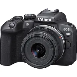 Бездзеркальний фотоапарат Canon EOS R10 Kit RF-S 18-45mm f4.5-6.3 IS STM (5331C047) [87257] - мініатюра 3