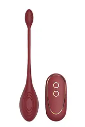 Віброяйце Dream Toys Romance Daisy з дистанційним керуванням, 23 см бордовий